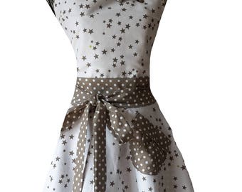 Retro and glamorous woman apron