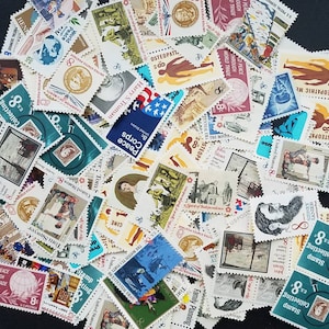 FIRE SALE! Hundred (100) 8 cent vintage unused postage stamps. Face value 8.00, selling for 85% including shipping