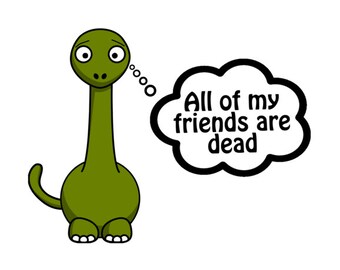 All My Friends Are Dead Dinosaur Shirt