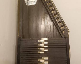 Antique vintage oscar schmidt autoharp