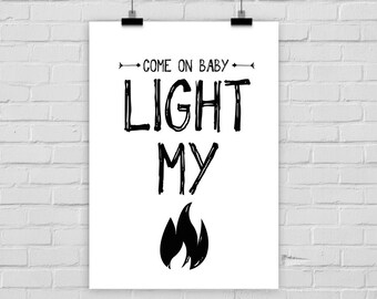 print poster LIGHT MY FIRE