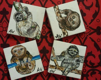 Sloths Mini Canvas Series