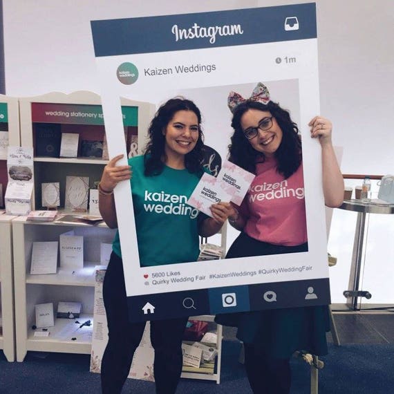 Instagram Selfie Frame Personalised Photo Prop