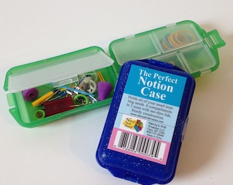 Nancy's Knit Knacks, The Perfect Notion Case, Small Plastic Case with Compartments