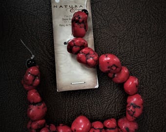 7 Inch Strand of Nugget Coral