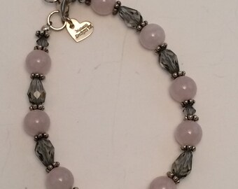 Rose Quartz & Swarovski