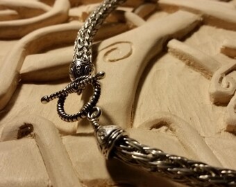 Triple-Wire Viking Knit Necklace