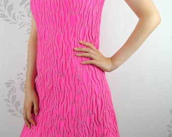 VINTAGE PINK DRESS 1960s Shannon Rodgers for Jerry Silverman Size Small