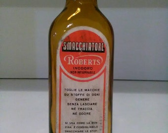 Roberts stain remover glass bottle