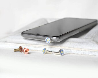Gift electronics accessories for phone charm for cell phone plugs charm phone gift for her Accessories for cell phone Mobile Accessory women