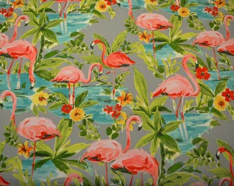 Flamingoin Platinum Waverly Fabric