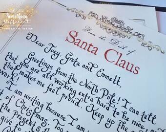 personalized letter from santa custom letter from santa