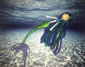 Mermaid doll - Mythological bendy dolls