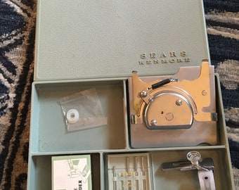 Vintage Sears Kenmore Sewing Box with Accessories