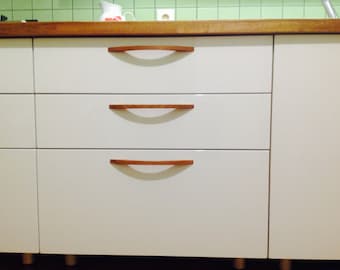 Wooden drawer pulls, Wood door handle for kitchen furniture