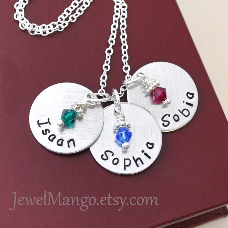 mother necklace mommy gifts personalized birth stone necklace