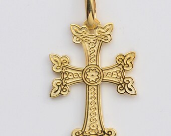 14kt Gold Ornate Armenian Cross