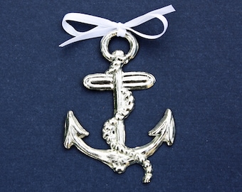 Anchor Pewter Ornament