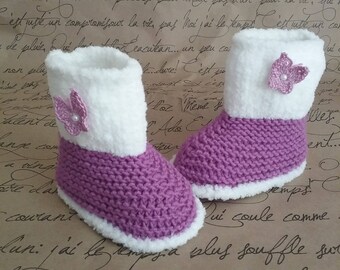 Newborn booties, booties, Hand Knitted Baby Booties, Wool Baby Booties, baby booties, gift, newborn,socks, boots