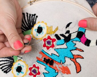 Craft kit for embroidering the Tirana/embroidery Kit (DIY)