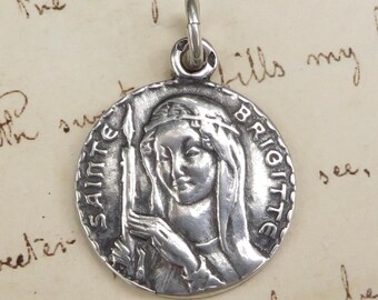 St Brigid / Bridget Medal - Patron of babies, midwives & Ireland