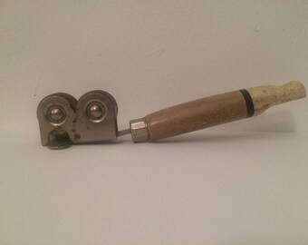 Antique Wood handle knife sharpener