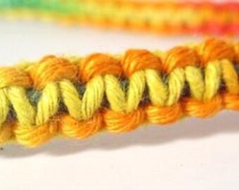 Rainbow Hemp Necklace - Made to Order