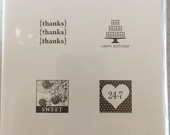 Stampin' Up Pretty Postage Clear Mount Stamp Set-