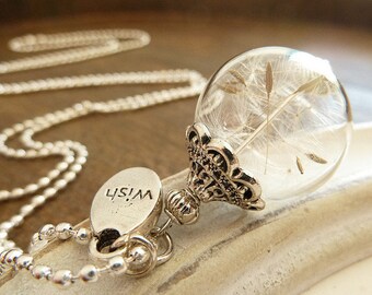 Dandelion Necklace Silber