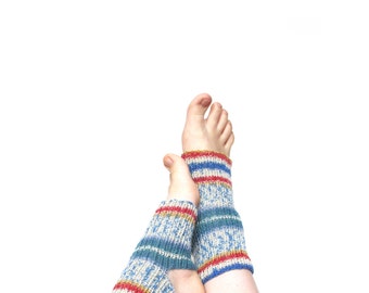 Knitted yoga socks, wool socks for yoga, knit dance socks