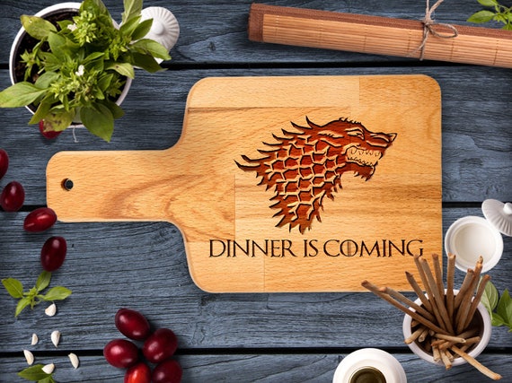 Game Of Thrones Dinner Is Coming Cheese Board For Him Man Cave