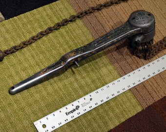 Chisholm Moore Hoist Corp. Puller - Industrial 3/4 Ton Vintage Hoist/Puller NYC USA Steampunk