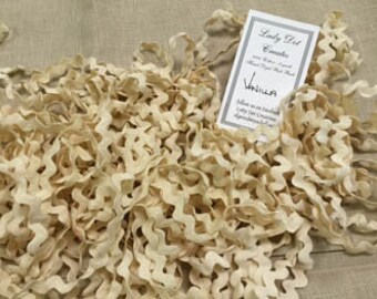 Rick Rack Trim - 1/4" Wide - 3 yards - Vanilla Rick Rack