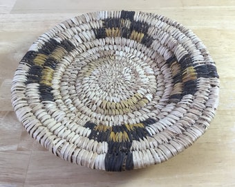 Indian Basket, Native Basket, Tribal Basket, Indian Tray, American Basket, Coiled Basket, Straw Basket, Fiber Basket, FREE SHIPPING!!!!