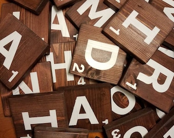 Large Custom Scrabble Tiles, Wall Art, Personalized, Word Letters