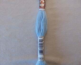 Cotton canvas, DMC plied E_2800 89, light blue