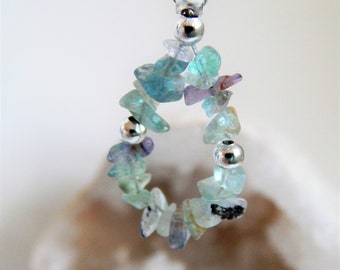 Fresh Aqua ...... Fluorite Chipstone Drop Earrings