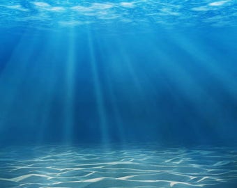 Customizw Vinyl Blue Ocean Underwater World Photography Studio Backdrop Background