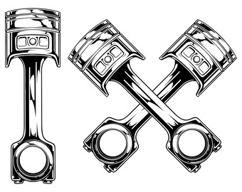 Piston SVG, Auto mechanic SVG, Engine svg, Garage svg, Silhouette, SVG, Graphics,Illustration,Logo,Digital