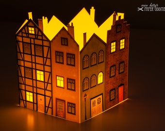 Advent calendar »Residential Block«; translucent
