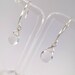 Clear Quartz Silver Plated Hoop earrings, Faceted Quartz earrings, Quartz earrings, Silver hoop earrings, Quartz Hoop earrings, earrings,