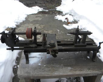 vintage antique brass and steel WATCHMAKERS JEWELERS MACHINISTS lathe tool