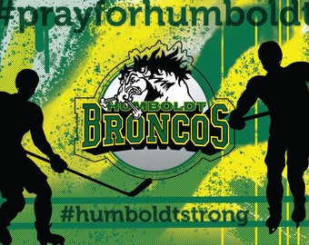 Postcard For Humboldt Broncos - All Proceeds donated to Funds for Humboldt Broncos GoFundMe page