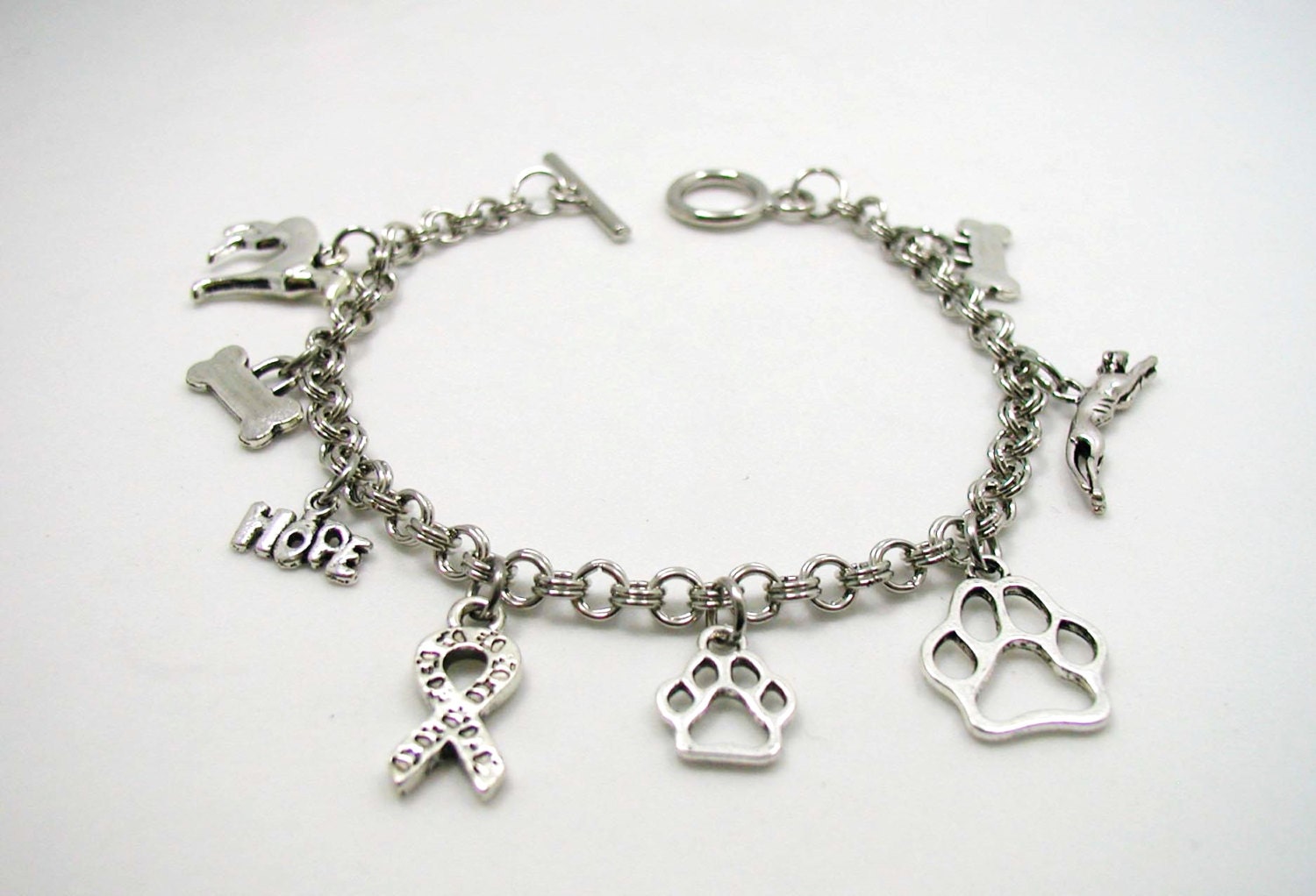 Dog Charm Bracelet Dog Bracelet Dog Lover Charm Bracelet