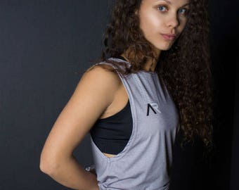 Tank Top SQUARES GRAY