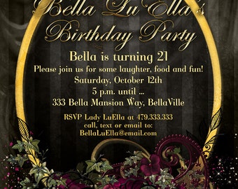 Gothic Birthday Invitations 7