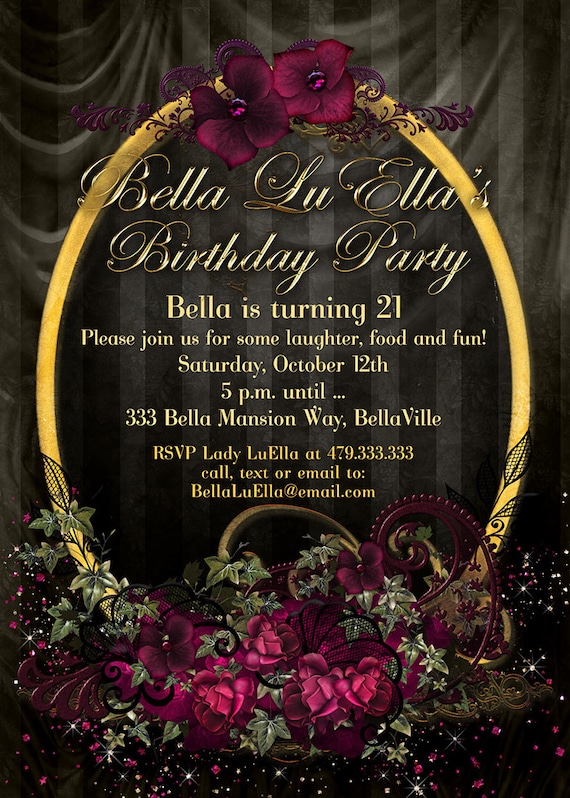 Gothic Birthday Invitations 9