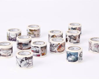 Vintage-look Lifestyle Washi Tape