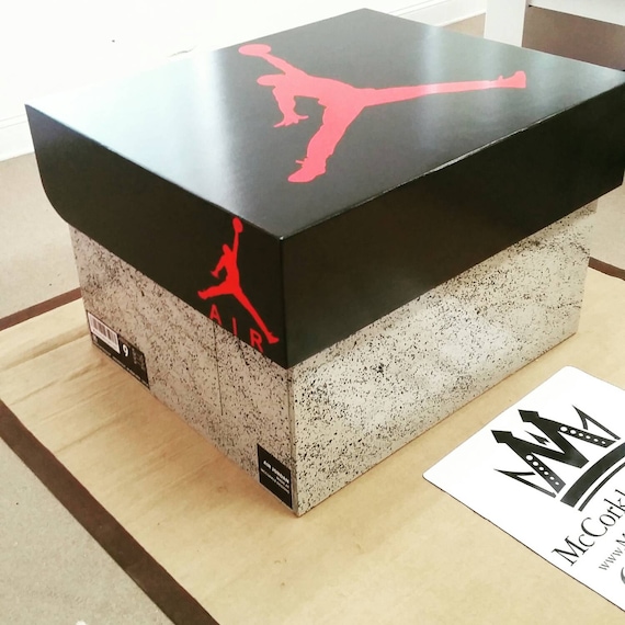 Air Jordan shoebox organizes & stores up to 12-15 pairs of