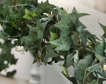 SALE Artificial Ivy Leaf Garland Greenery Runner Rustic Leaves Theme Decor Wedding Faux Leaf Hanging Outdoor Woodsy Mantle Table Woodland